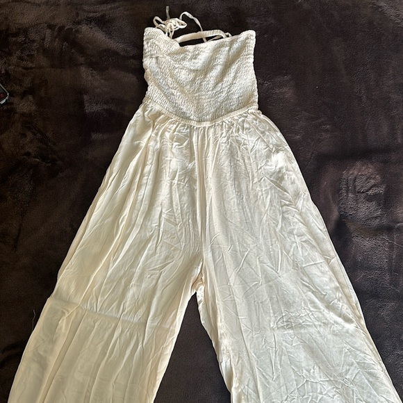 Beige color romper long - Picture 1 of 6